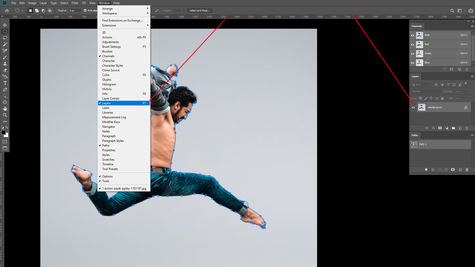 How to Remove Hair from White Background in Photoshop 2 
